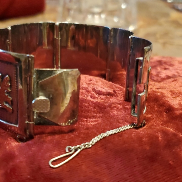 Sterling Silver 18K Gold Bracelet Industria Perua - Picture 11 of 16